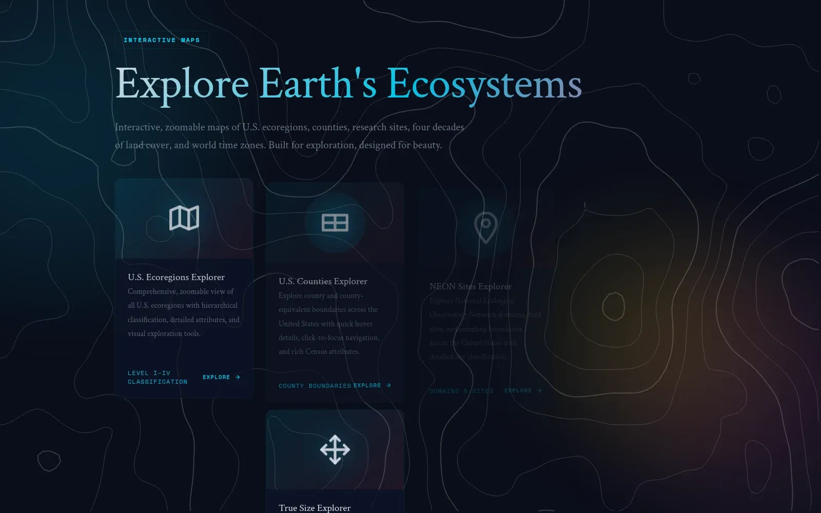 Interactive map gallery