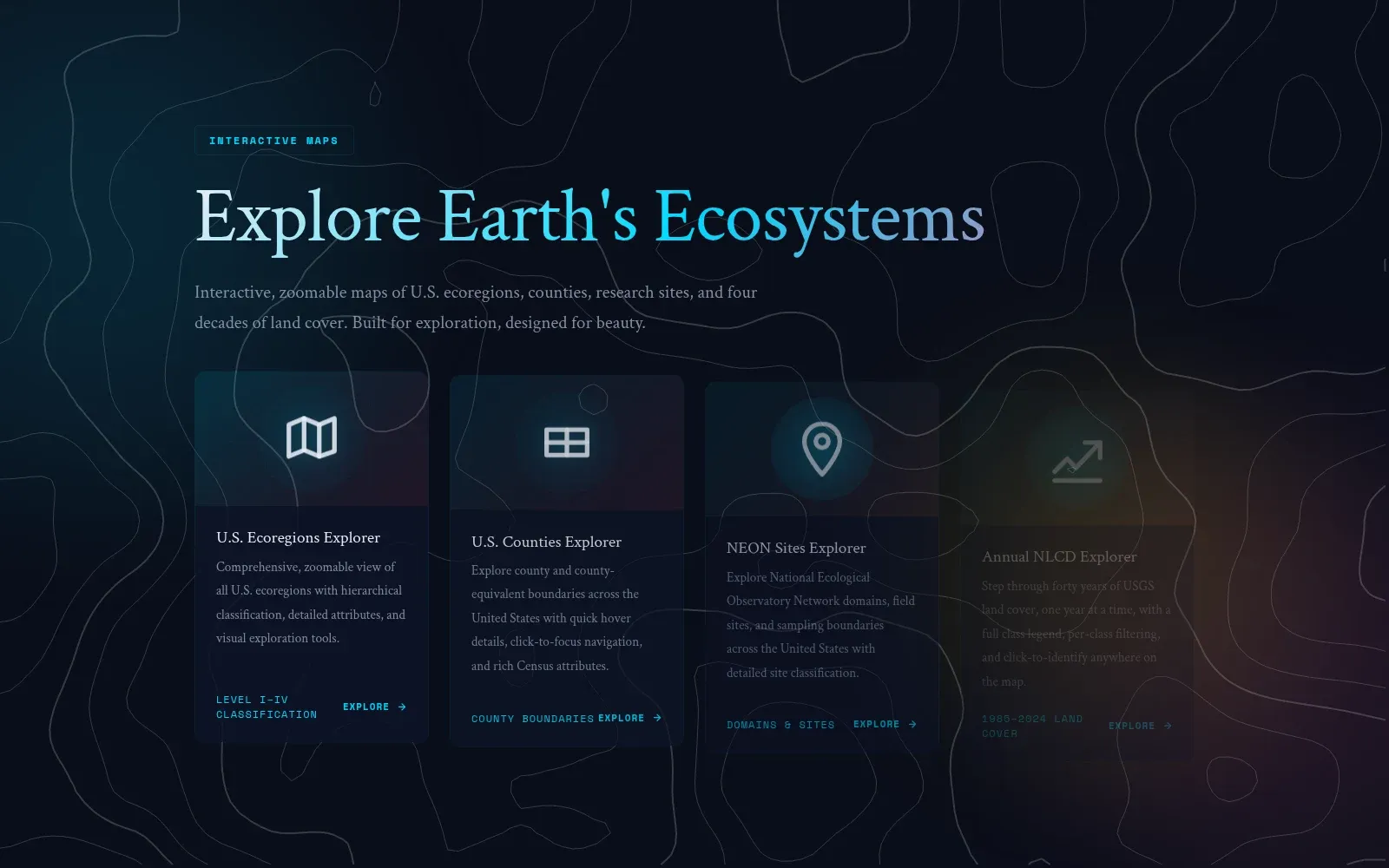 Interactive map gallery