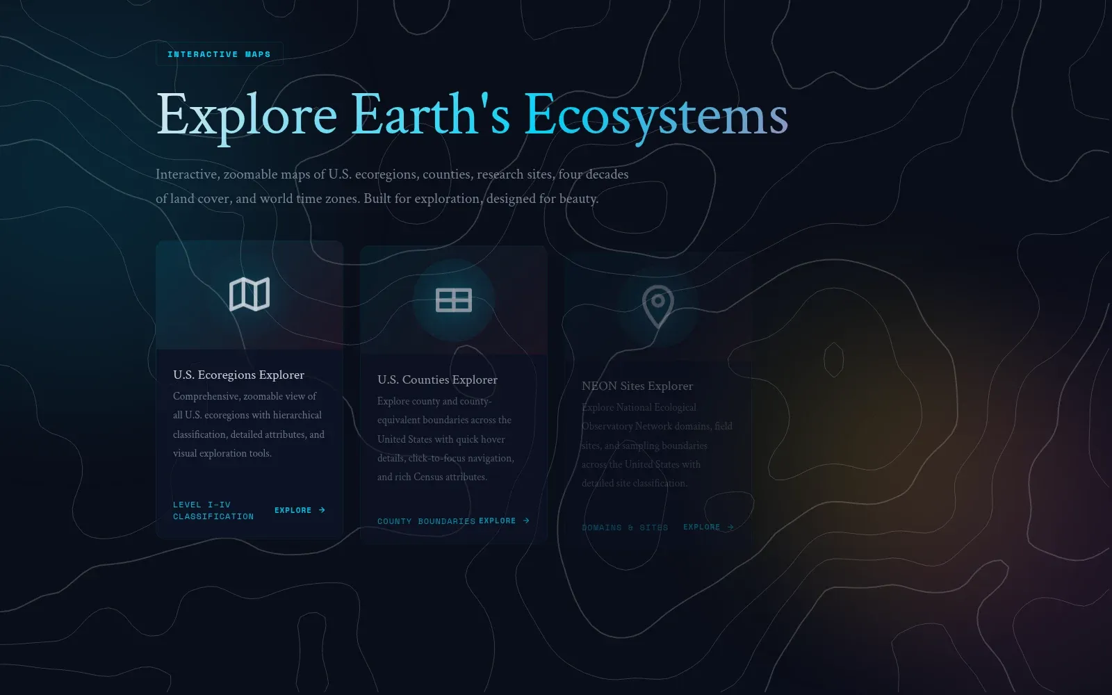 Interactive map gallery