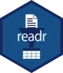 readr hex logo